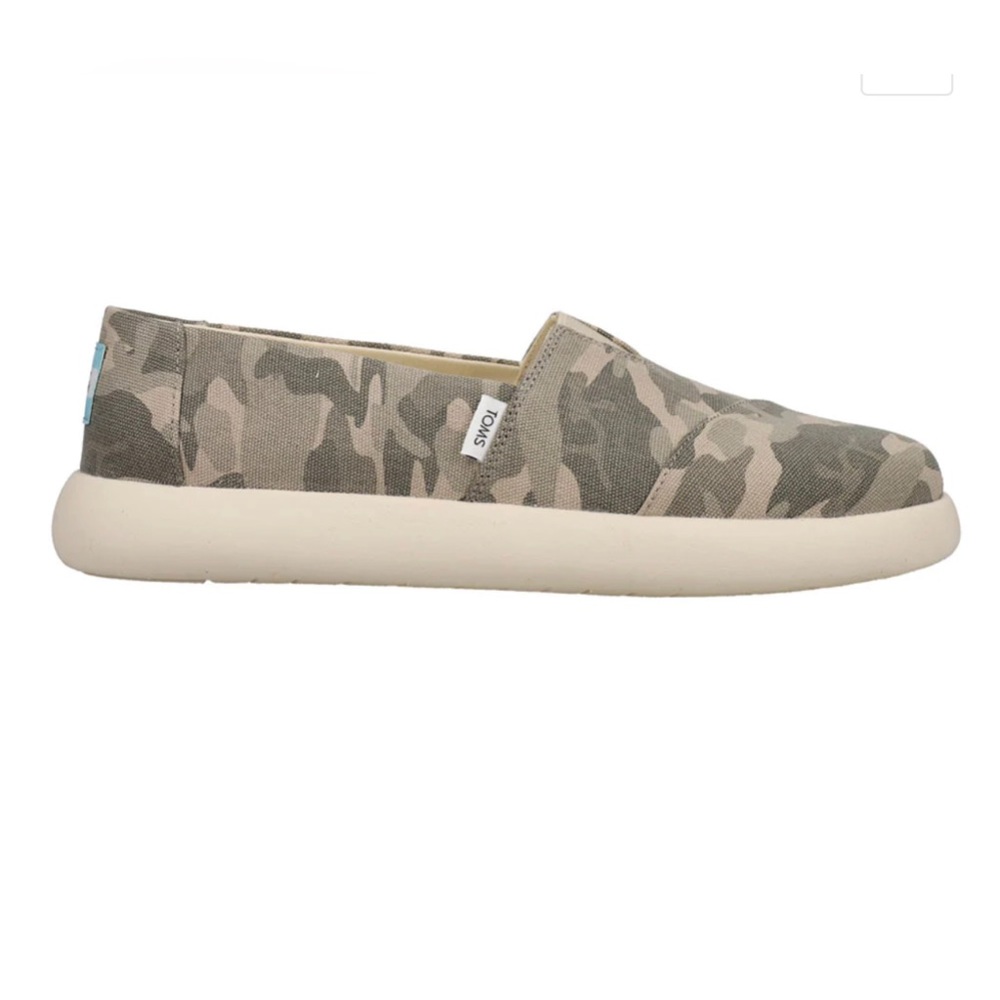 Toms Sz 8 Alpargata Camo Mallow Slip On Sneakers